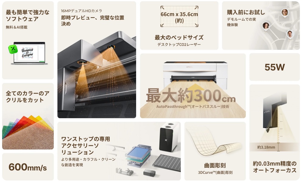 xTool P2S 製品画像