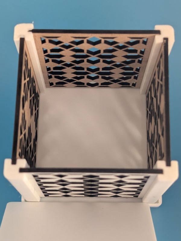 3Dプリンター部品の差し込み構造の拡大