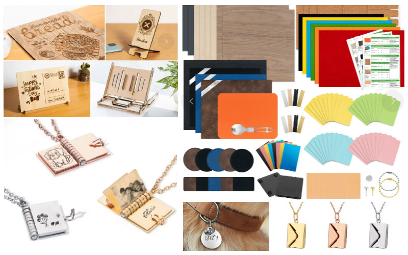 xToolのMDF・合板・アクリル素材