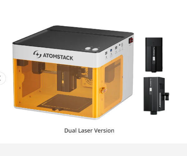 AtomStack P1 Dualと5Wダイオード・1.2W IRレーザーモジュール