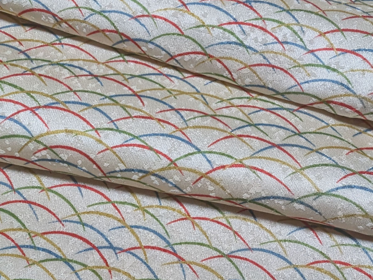 正絹小紋 露芝柄