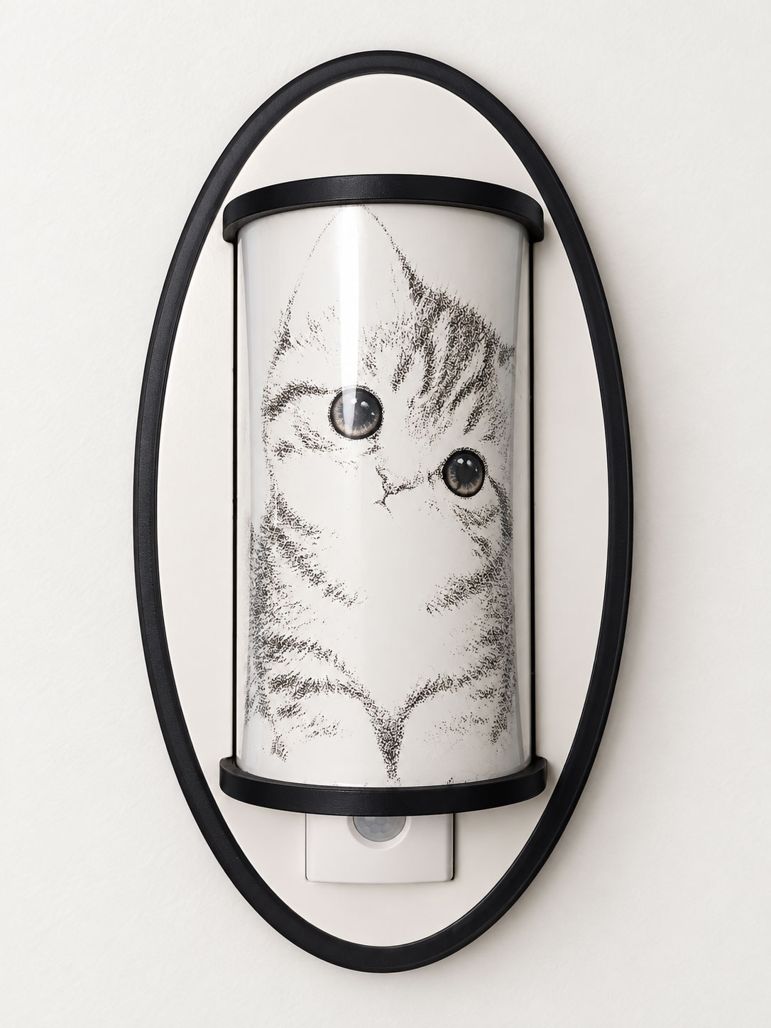 猫・消灯時：子猫の線画
